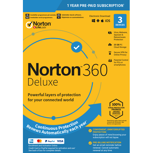 Norton 360 Deluxe avec Nuage - AntivirusDepot